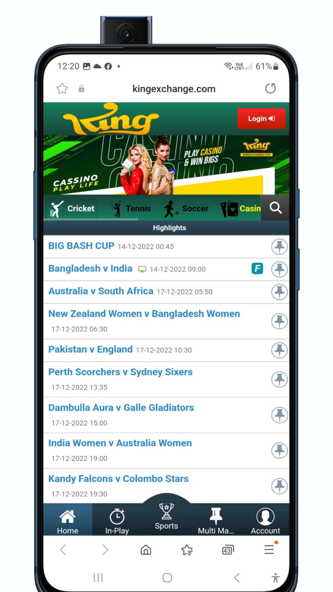 The third image of the app ，Online betting platform with the best betting games with highest cash rewards